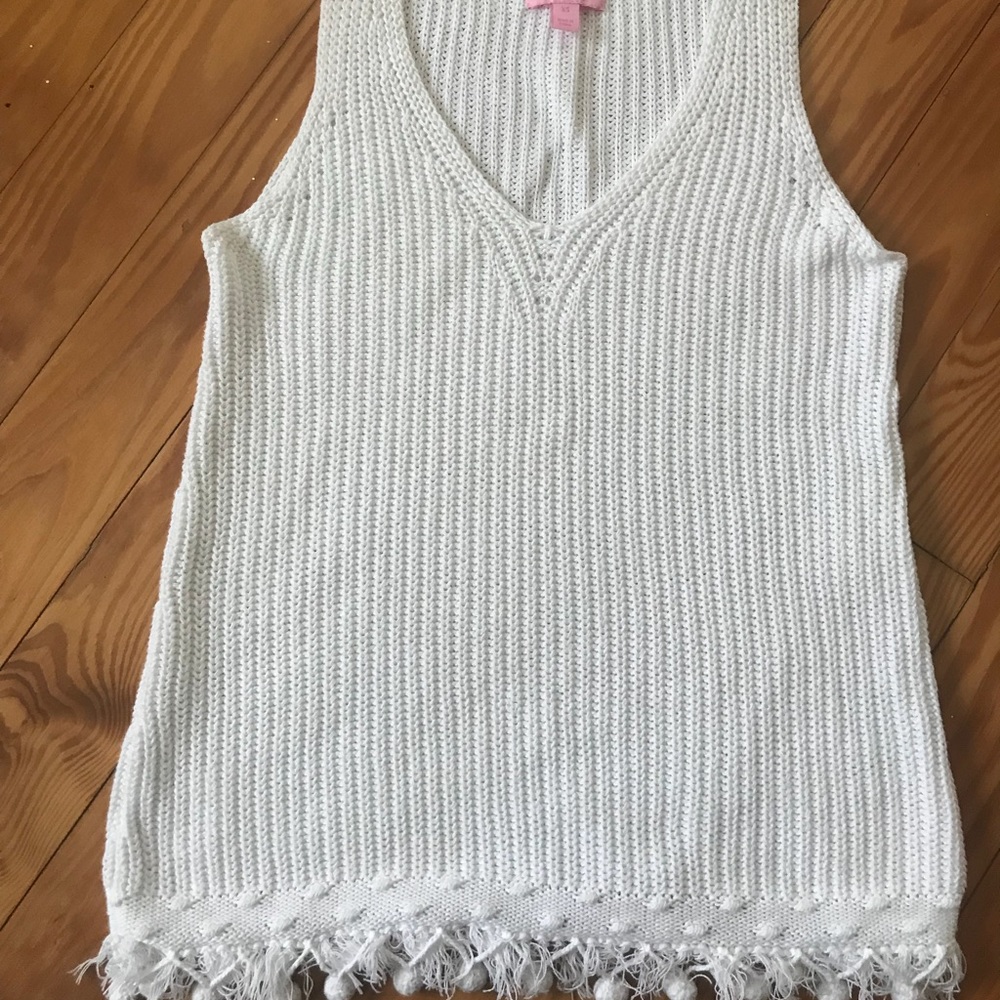 White sweater tank